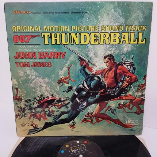 JOHN BARRY, thunderball: original motion picture soundtrack, UAS 5132, 12" LP