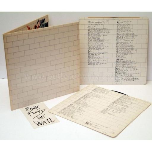 PINK FLOYD the wall, gatefold, double album, NO band credit on inner gatefold