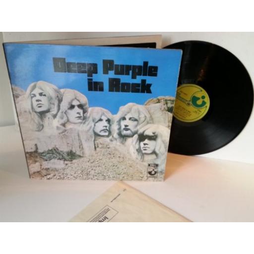 Deep Purple IN ROCK. First UK pressing on the EMI Harvest label