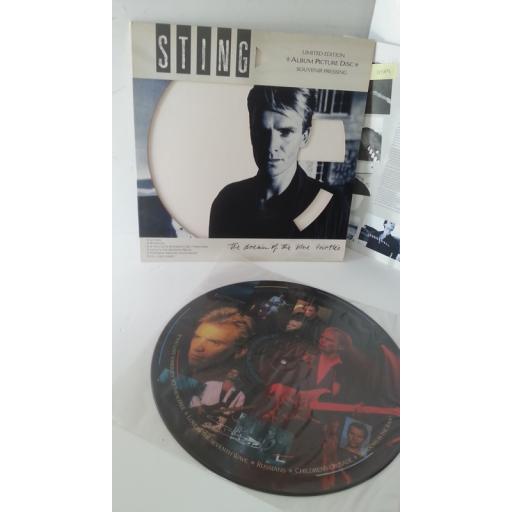 STING the dream of the blue turtles, die cut sleeve, limited edition picture disc, DREMP 1, lyric insert