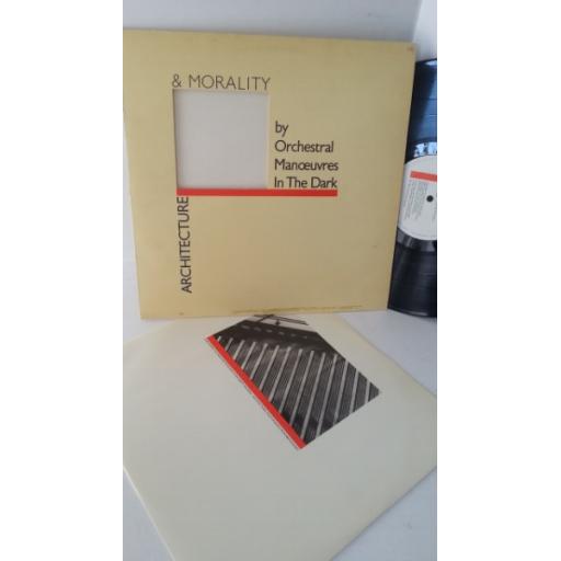 ORCHESTRAL MANOEUVRES IN THE DARK architecture & morality, die cut sleeve, DID 12