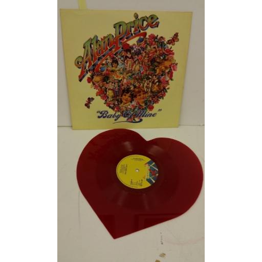 ALAN PRICE baby of mine, 10 inch heart shaped vinyl, red vinyl, JET 12 135