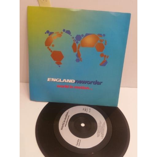 NEW ORDER England world in motion..7" SINGLE FAC293-7