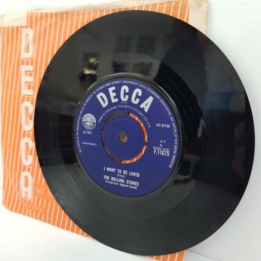 THE ROLLING STONES, come on, B side I want to be loved, F.11675, 7" single