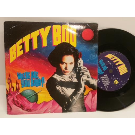BETTY BOO where are you baby? 7 inch picture sleeve. left 43
