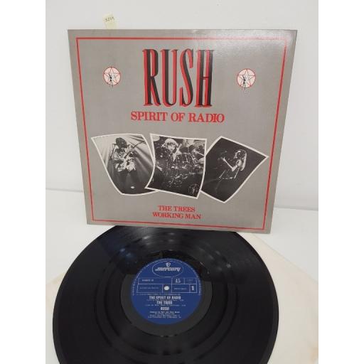 RUSH, spirit of radio, the trees working man, RADIO 12, 12" SINGLE