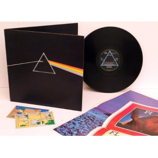 PINK FLOYD the dark side of the moon SHVL 804. with two posters and ONE sticker