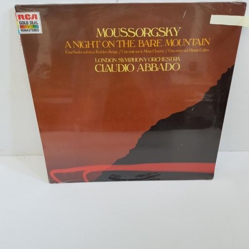 MOUSSORGSKY, CLAUDIO ABBADO, LONDON SYMPHONY ORCHESTRA, a night on the bare mountain, GL 70405, 12" LP