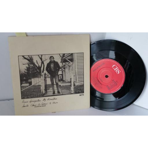 BRUCE SPRINGSTEEN my hometown / santa claus is comin' to town, 7 inch single, A6773