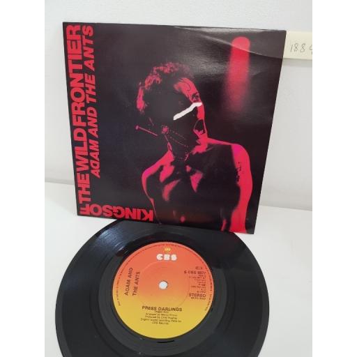 ADAM AND THE ANTS, kings of the wild frontier, side B press darlings, S CBS 8877, 7'' single