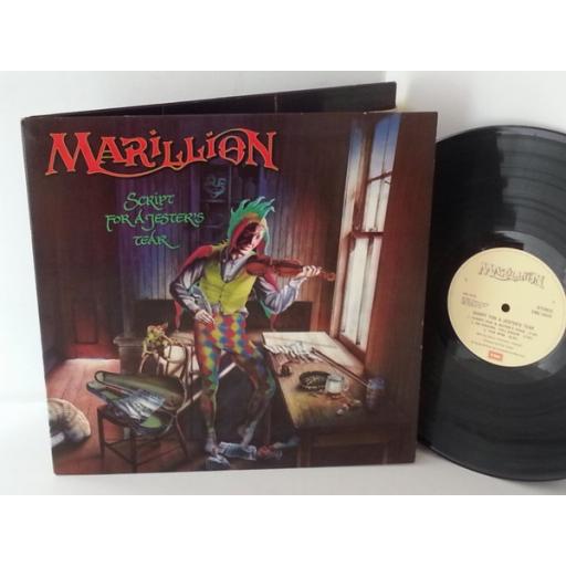 MARILLION script for a jester's tear, gatefold, EMC 3429