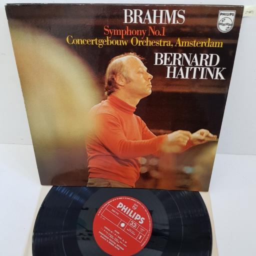 Brahms, Concertgebouw Orchestra (Amsterdam), Bernard Haitink ‎– Symphony No. 1, 6500 519, 12" LP