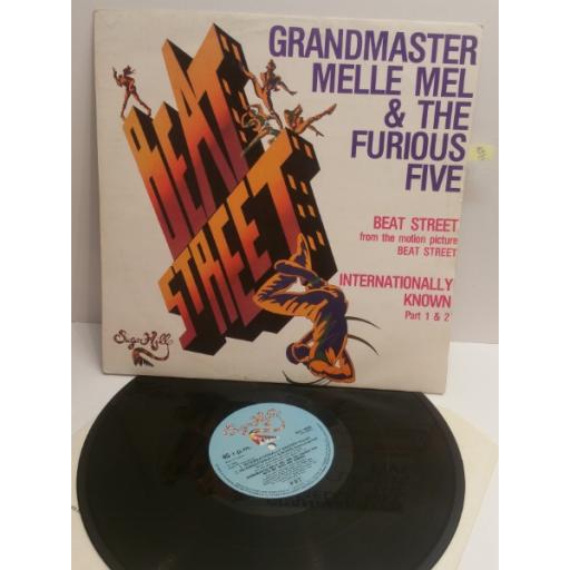GRANDMASTER MELLE MEL & THE FURIOUS FIVE beat street & internationally known Part 1 & 2 SHL9659 12" SINGLE