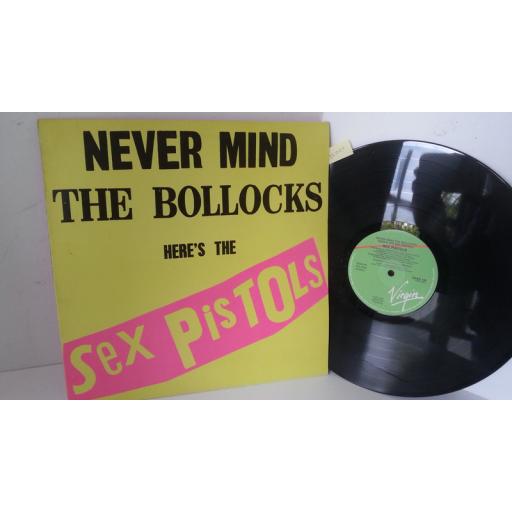 SEX PISTOLS never mind the bollocks here's the sex pistols, OVED 136