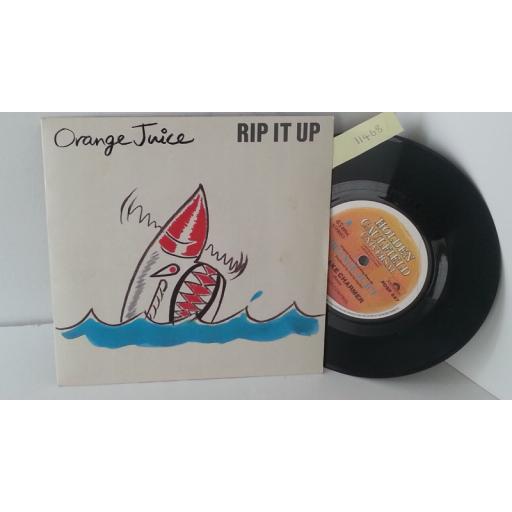 ORANGE JUICE rip it up, 7 inch single, POSP 547