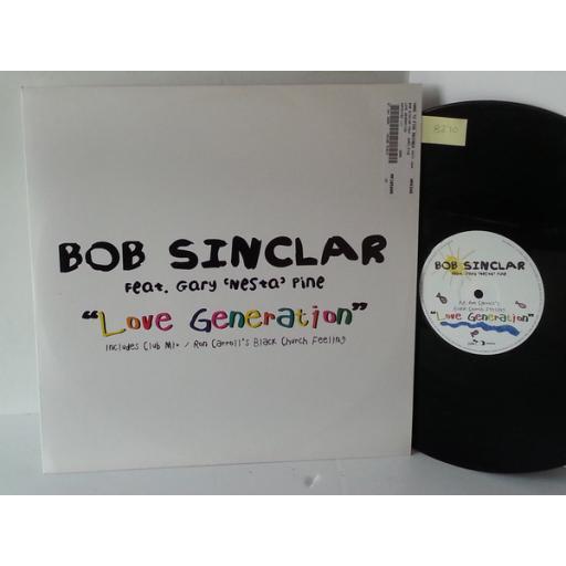BOB SINCLAIR FEAT GARY NESTA PINE love generation, 12 inch single sided single, DFTD 111