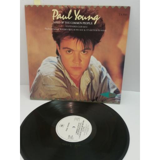 PAUL YOUNG LOVE OF THE COMMON PEOPLE. 12 inch EP. TA3585
