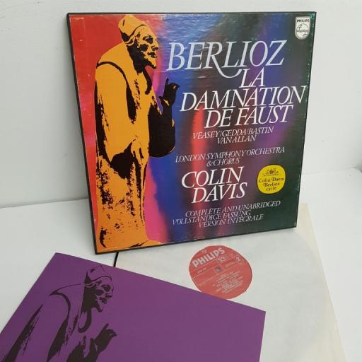 Berlioz - Veasey / Gedda / Bastin / Van Allan, London Symphony Orchestra & London Symphony Chorus, Colin Davis ‎– La Damnation De Faust, 6703 042, 3x12" LP, box set