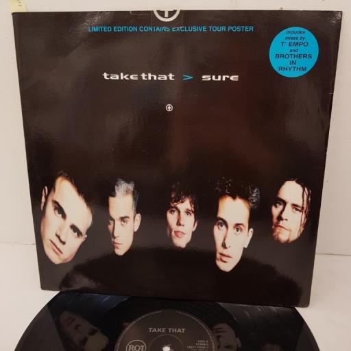 TAKE THAT, sure (thumpers club mix), B side (brothers in rhythm mix) + (full pressure mix), 74321236621, 12" single, limited edition