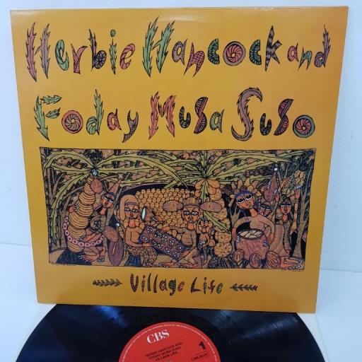 HERBIE HANCOCK AND FODAY MUSA SUSO, village life, CBS 26397, 12 inch LP