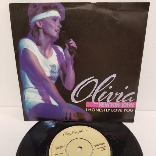 OLIVIA NEWTON-JOHN, I honestly love you, B side physical (recorded live in concert), EMI 5360, 7" single