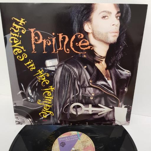 PRINCE, thieves in the temple (remix), B side (thieves in the house mix) and (temple house dub), W9751T, 12" single