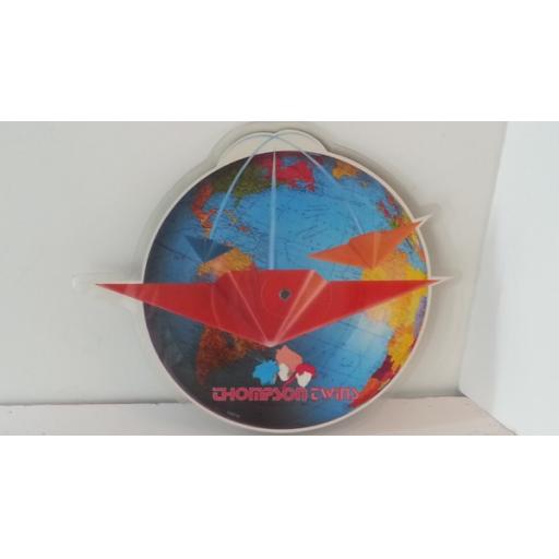 THOMPSON TWINS you take me up. Die cut picture disc. 45RPM