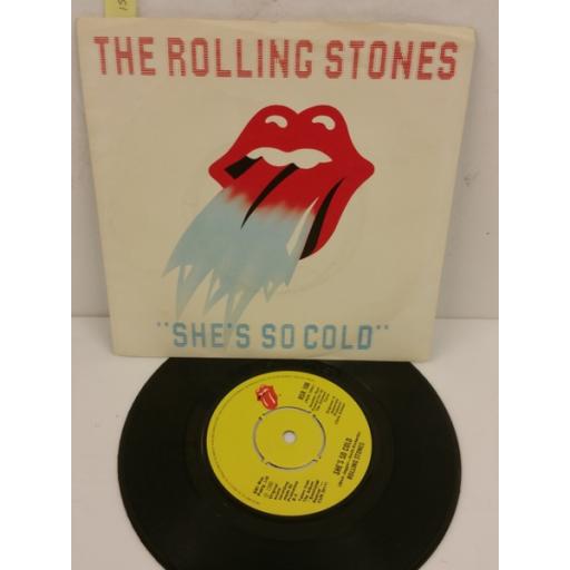 THE ROLLING STONES she's so cold, 7 inch single, RSR 106