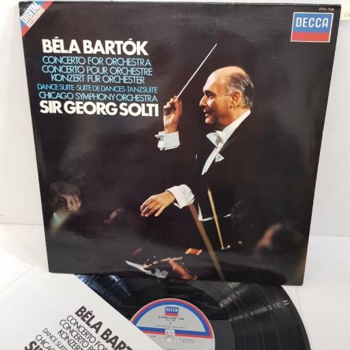 Béla Bartók / Chicago Symphony Orchestra / Sir Georg Solti ‎– Concerto For Orchestra / Dance Suite, SXDL 7536, 12" LP