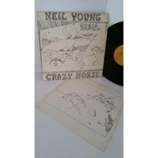 NEIL YOUNG AND CRAZY HORSE zuma, lyric insert, REP 54 057