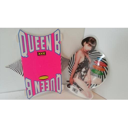 QUEEN B red top hot shot, die cut picutre disc with XXX rated display.