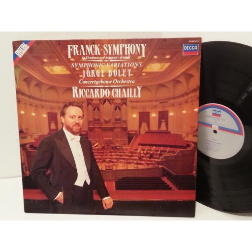 FRANCK, JORGE BOLET, CONCERTGEBOUW ORCHESTRA, RICCARDO CHAILLY symphony in d minor, symphonic variations, 417 487 1