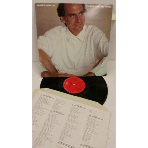 JAMES TAYLOR that's why i'm here, lyric insert, 25547