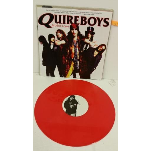 QUIREBOYS brother louie, gatefold, limited edition 12 inch single, red vinyl, 12RP 6335