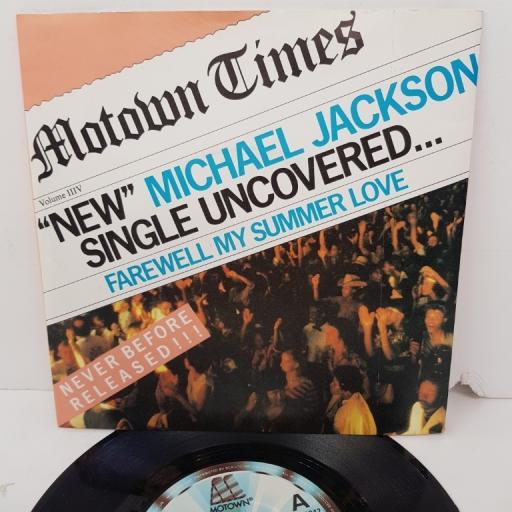 MICHAEL JACKSON, farewell my summer love, B side call on me, TMG 1342, 7" single
