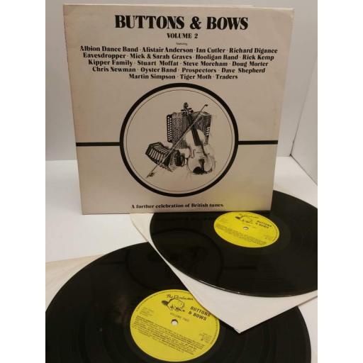 VARIOUS ARTISTS INCLUDING THE ALBION DANCE BAND IAN CUTLER RICK KEMP buttons & bows volume 2 a further celebration of british tunes, DAM 006