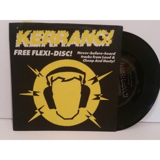LOUD and CHEAP AND NASTY good is dead and internal action. kerrang free flexi disc 7 inch picture sleeve. bender 3