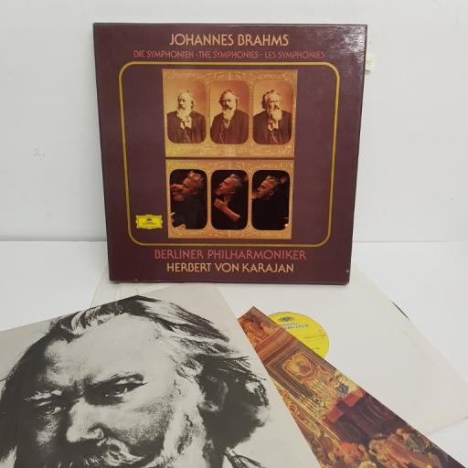 Johannes Brahms, Herbert von Karajan, Berliner Philharmoniker ‎– Die Symphonien - The Symphonies - Les Symphonies, 2721 075, 4x12" LP, box set