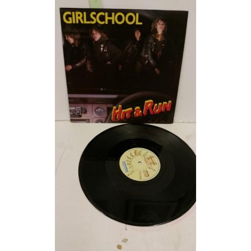 GIRLSCHOOL hit & run, 10 inch single, BROX 118