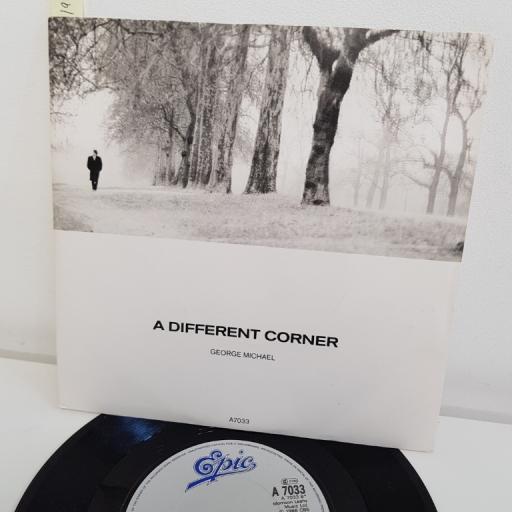 GEORGE MICHAEL, a different corner, B side instrumental , A 7033, 7" single
