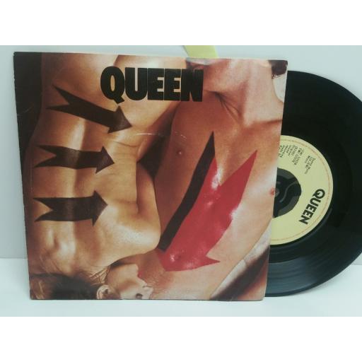 QUEEN body language & life is real. 7 inch picture sleeve. EMI 5293