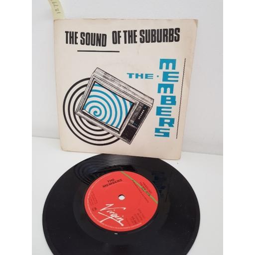 THE MEMBERS, the sound of the suburbs, side B handling the big jets, VS 242, PICTURE SLEEVE, 7'' single