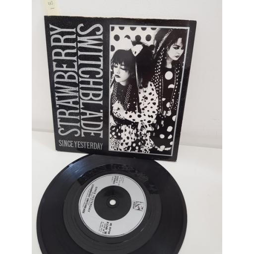 STRAWBERRY SWITCHBLADE, since yesterday, side B by the sea, KOW 38, PICTURE SLEEVE, 7'' single