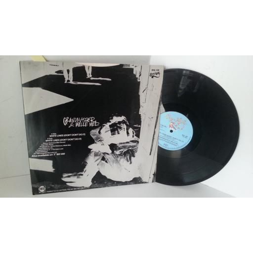 GRANDMASTER & MELLE MEL white lines (don't don't do it), 12 inch single, SHL 130