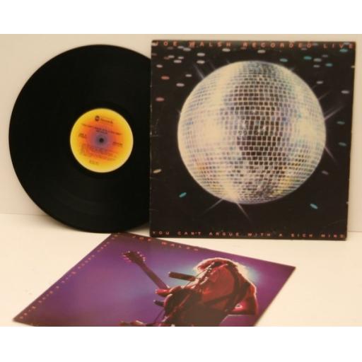 JOE WALSH  Recorded live, you can't argue with a sick mind. ABCL 5156