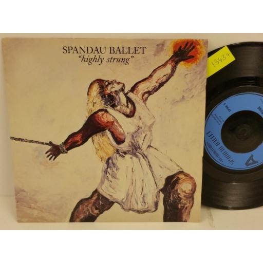 SPANDAU BALLET highly strung, PICTURE SLEEVE, 7 inch single, SPAN 5