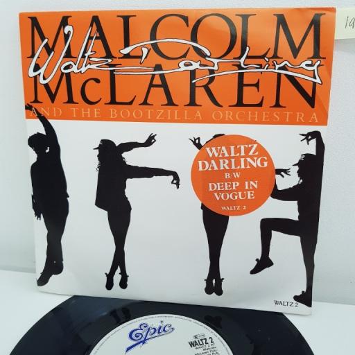 MALCOLM MCLAREN, waltz darling, B side deep in vogue, WALTZ 2, 7" single
