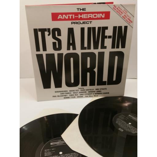 THE ANTI-HEROIN PROJECT, it's a live-in world, AHP LP 1