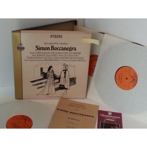 GIUSEPPE VERDI simon boccanegra, S-434, 3 x vinyl boxset and libretto
