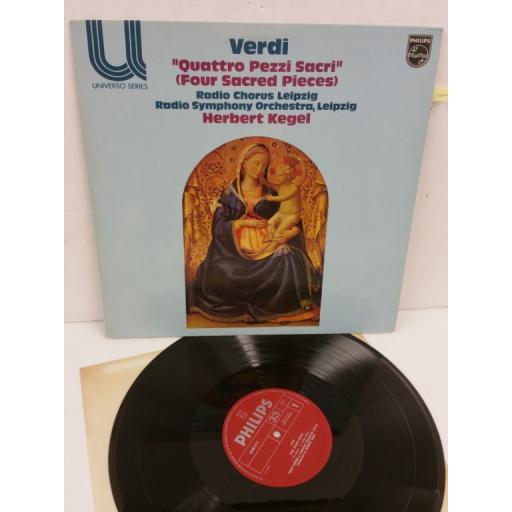 VERDI / RADIO CHORUS LEIPZIG / RADIO SYMPHONY ORCHESTRA, HERBERT KEGEL quattro pezzi sacei, 6580 213